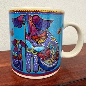 Laurel Burch Vintage 2004 “Your friendship takes wing in my heart” Dogs Mug